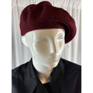 Chic Maroon Beret for Women